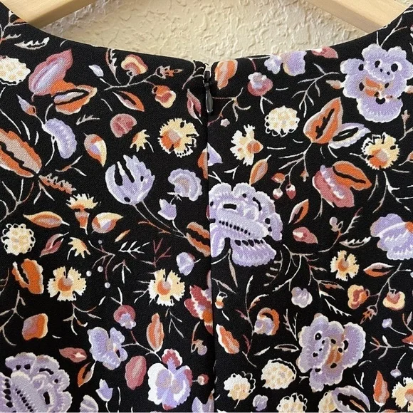 Ann Taylor Top Blouse Floral Pleated Shoulder Puff Sleeve Feminine Casual - Picture 9 of 13